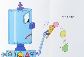 Ilustración de Gran Bot. Pequeño Bot