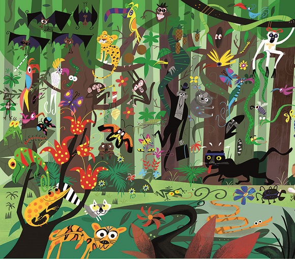 Ilustración de Busca y encuentra los animales