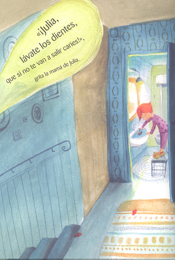 Ilustración de Los dientes de Trino Rojo