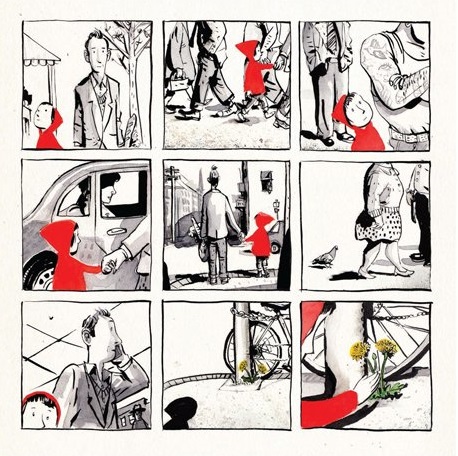 Ilustración de Un camino de flores