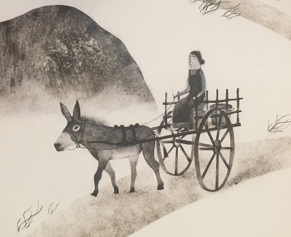 Ilustración de El ratón y la montaña