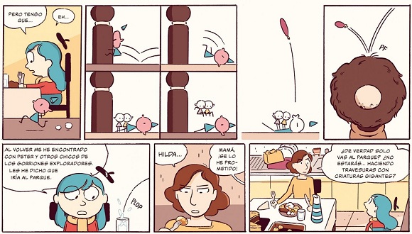 Ilustración de Hilda y el bosque de piedra