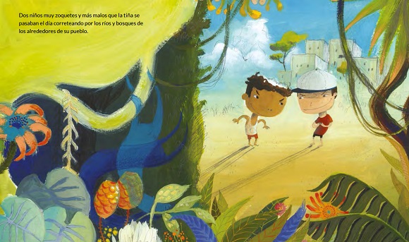 Ilustración de El sapo y los niños