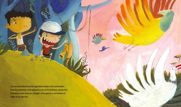Ilustración de El sapo y los niños