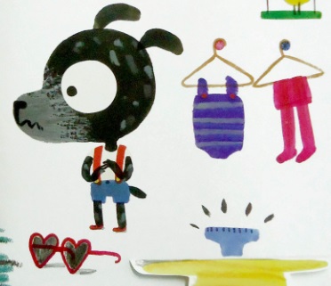 Ilustración de Kike y Kika van a la playa