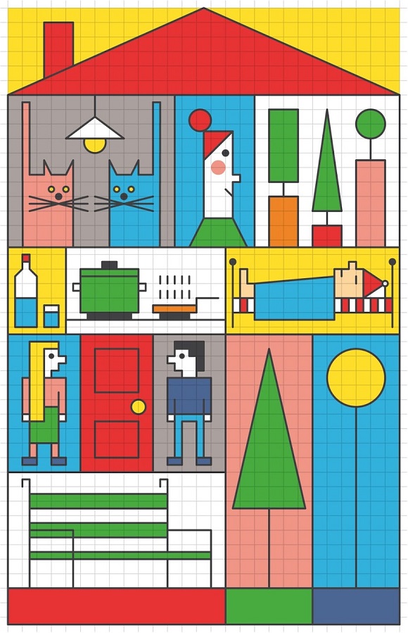 Ilustración de Barrios de colores