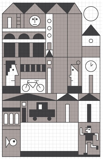 Ilustración de Barrios de colores