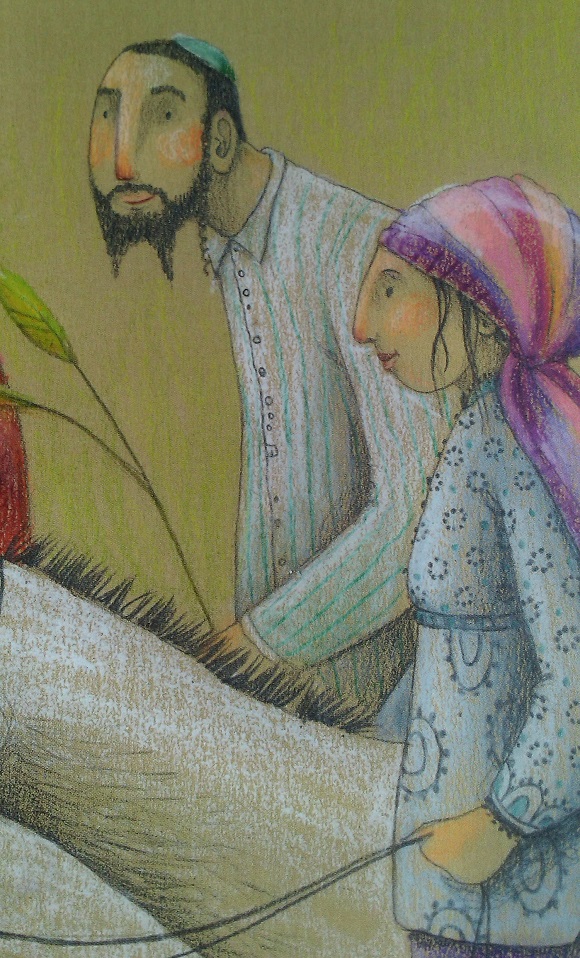 Ilustración de Karim y las cebras