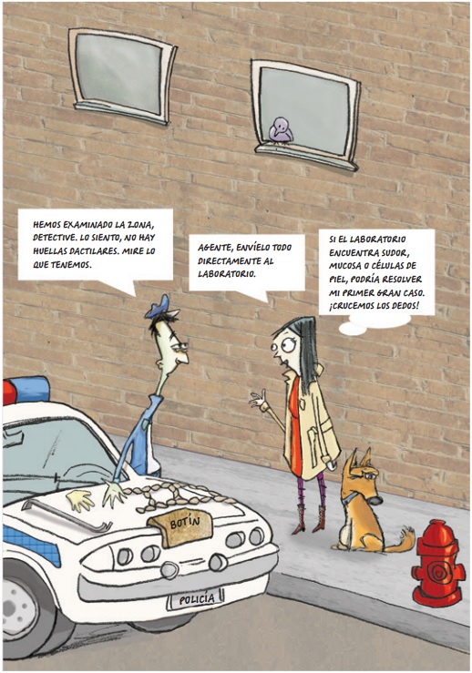 Ilustración de La detective del ADN