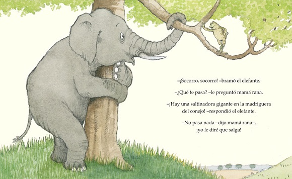 Ilustración de La saltinadora gigante