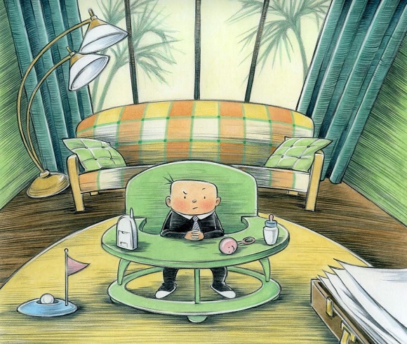 Ilustración de El bebé jefazo