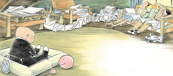 Ilustración de El bebé jefazo