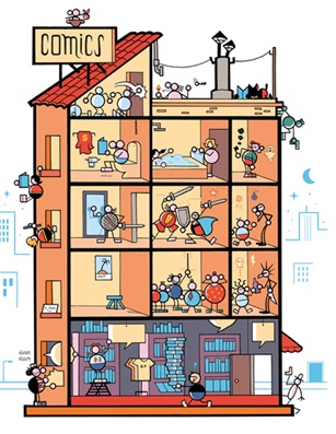 Ilustración de Siempre pensando en tebeos
