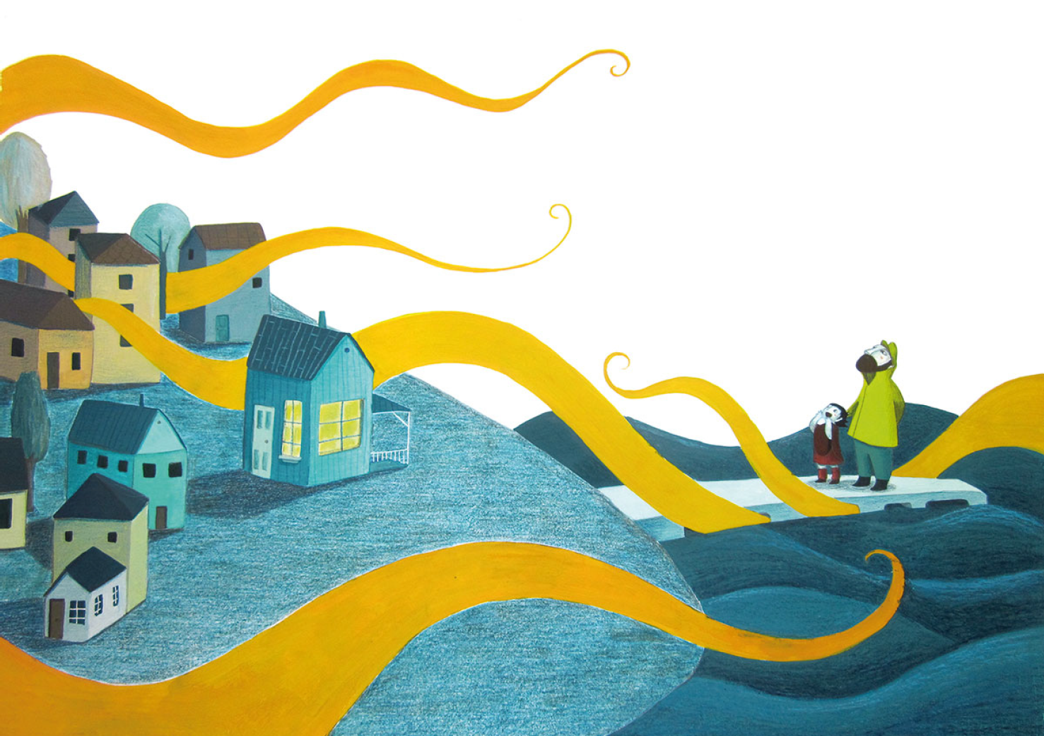 Ilustración de La música del mar