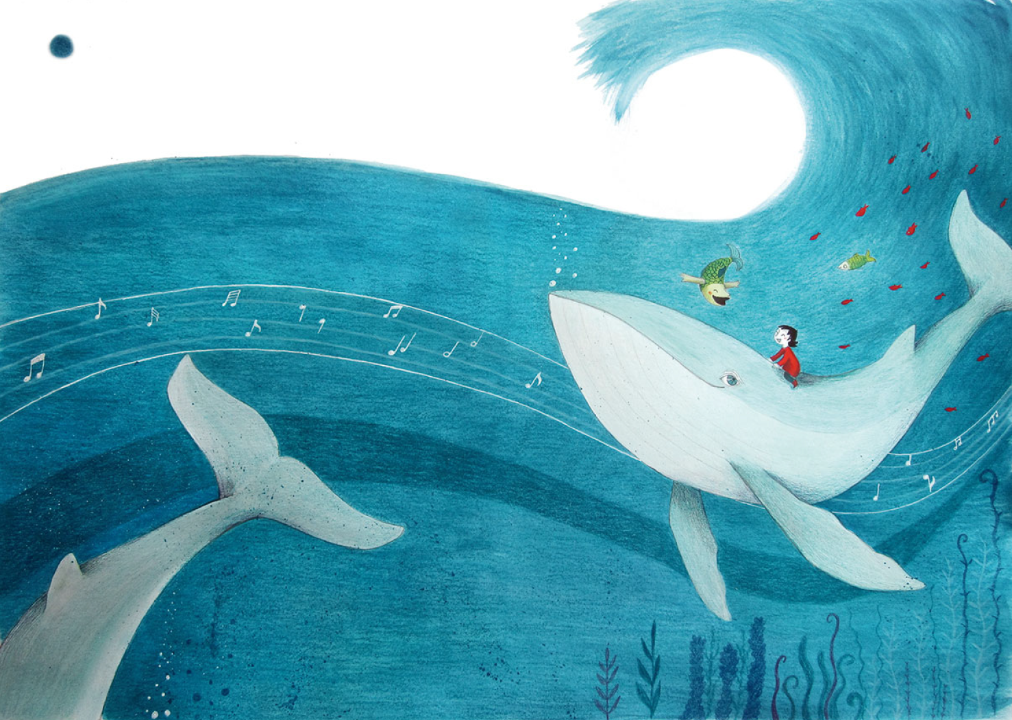 Ilustración de La música del mar