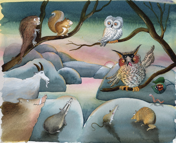 Ilustración de La sorpresa de la noche