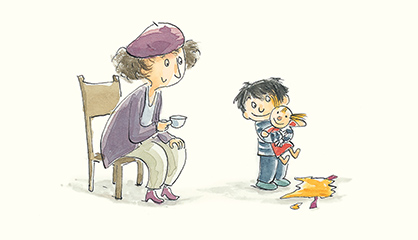 Ilustración de Las muñecas son para las niñas