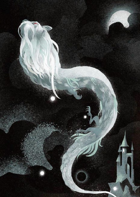 Ilustración de El Dragón Blanco y otros personajes olvidados