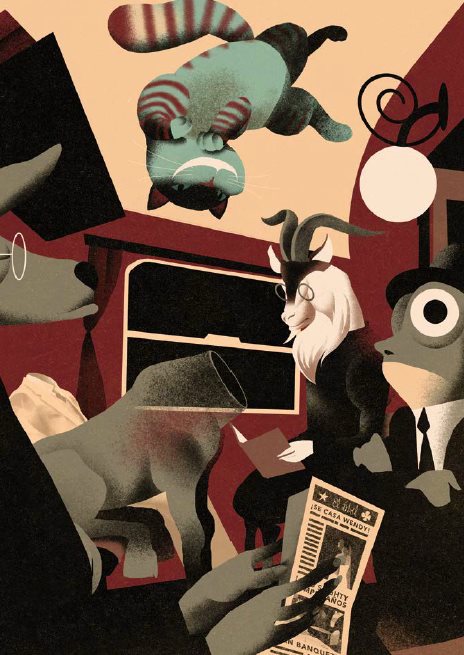 Ilustración de El Dragón Blanco y otros personajes olvidados