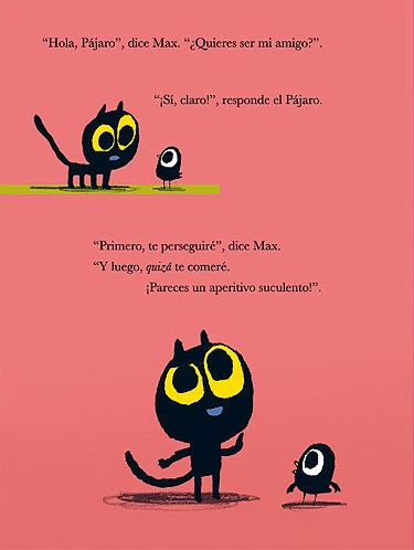 Ilustración de Max y el pájaro