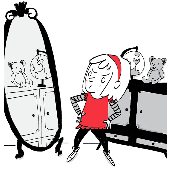 Ilustración de La fantástica chica invisible