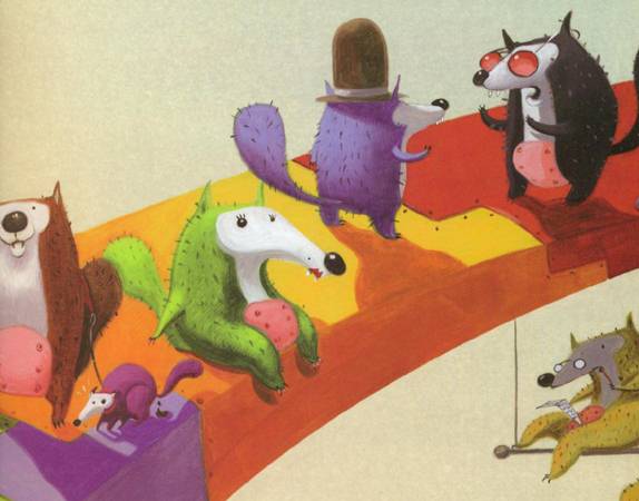 Ilustración de Un cuento lleno de lobos
