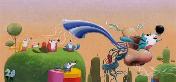 Ilustración de Un cuento lleno de lobos