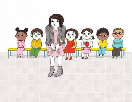 Ilustración de Mamá va al cole