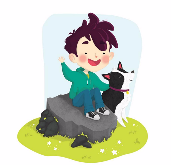 Ilustración de Pedro y el lobo