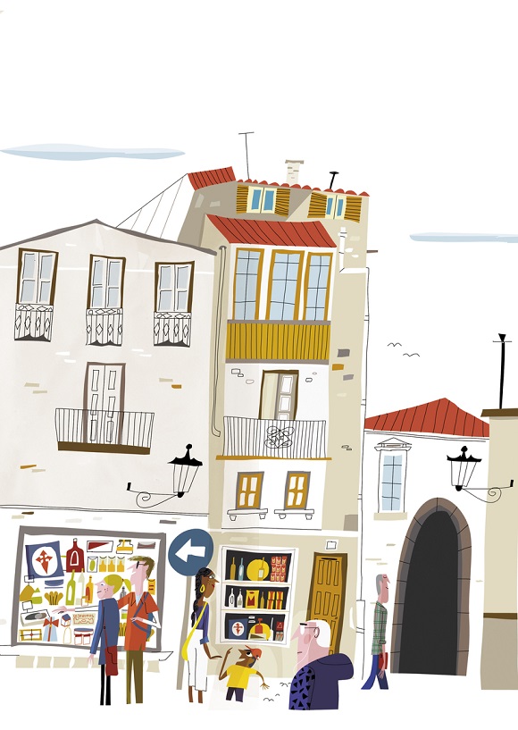 Ilustración de Así es Santiago
