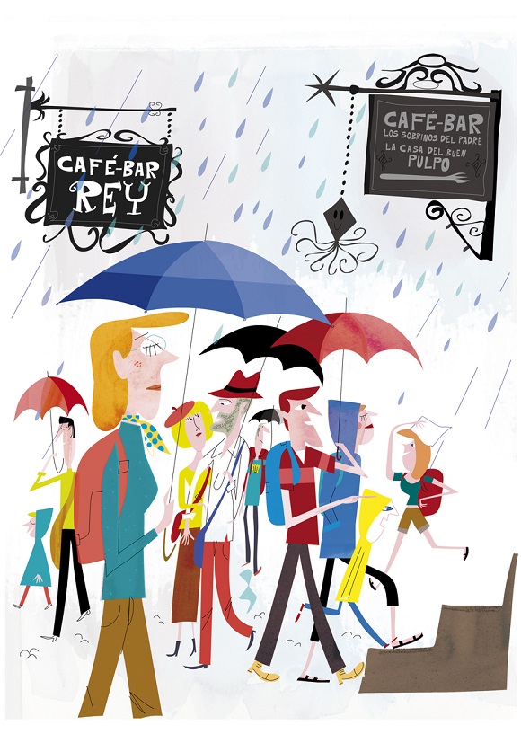 Ilustración de Así es Santiago