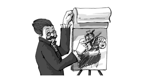 Ilustración de Fósiles y dinosaurios