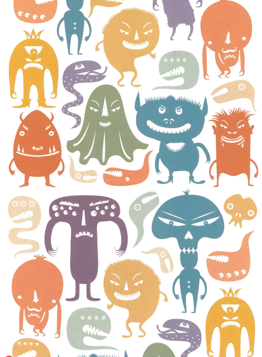 Ilustración de A comer...¡Con los monstruos!