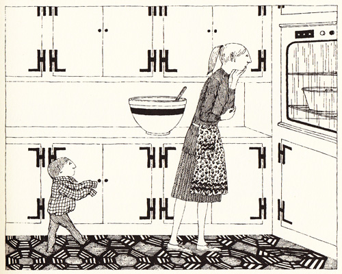 Ilustración de Tristán encoge