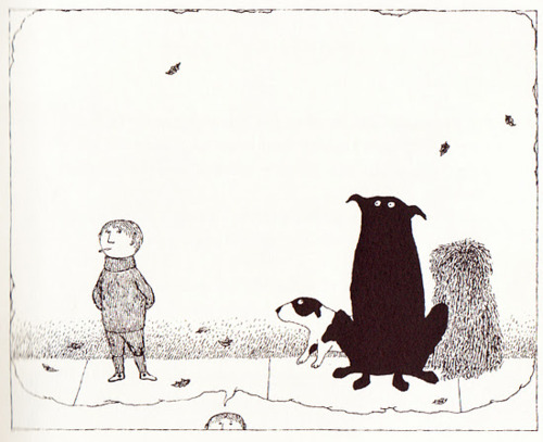 Ilustración de Tristán encoge