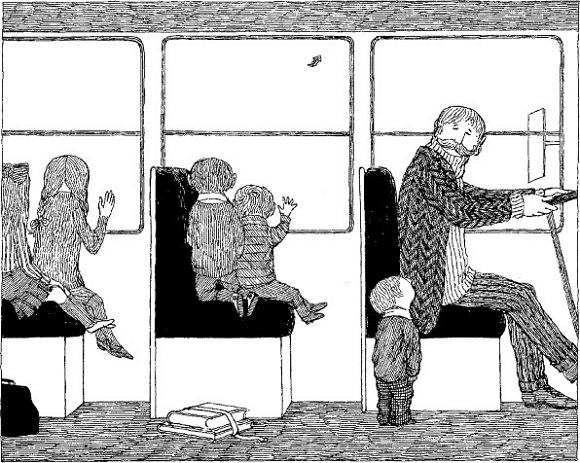 Ilustración de Tristán encoge
