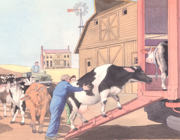 Ilustración de La huida de Peggy Sue