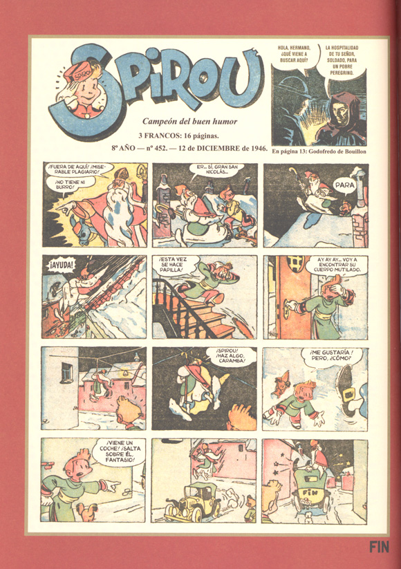 Ilustración de Spirou y Fantasio. Integral 1946-1950. Franquin