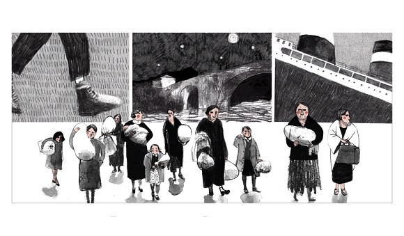 Ilustración de Mexique. El nombre del barco