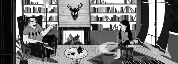 Ilustración de El hotel