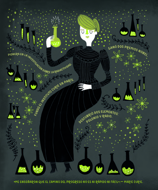 Ilustración de Mujeres de ciencia