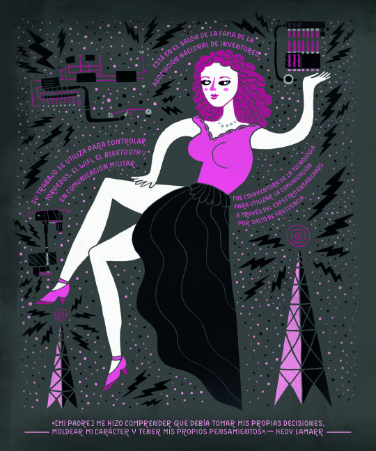 Ilustración de Mujeres de ciencia