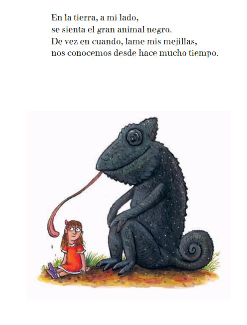 Ilustración de En los bosques adentrado, un león capturado