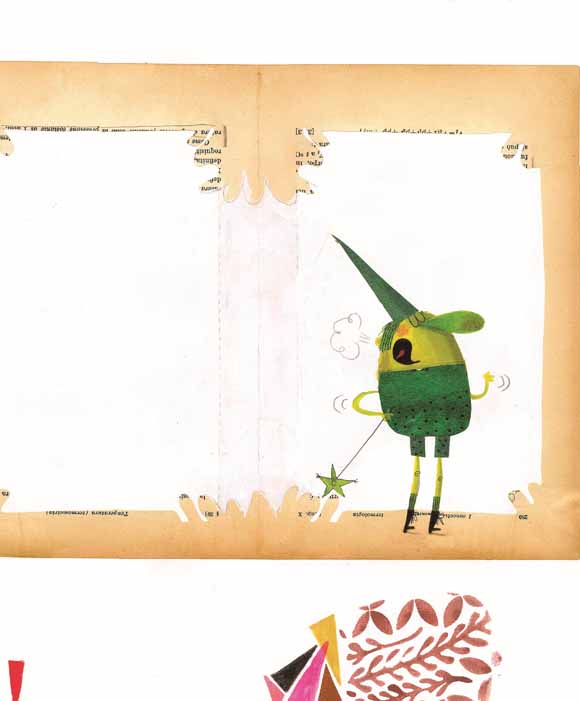 Ilustración de Fábula de la mariposa y la piedra