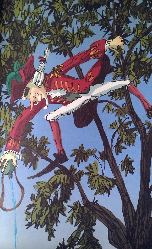 Ilustración de Las estrambóticas aventuras del barón de Münchhausen