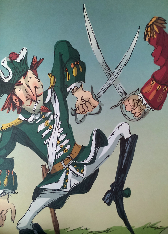 Ilustración de Las estrambóticas aventuras del barón de Münchhausen