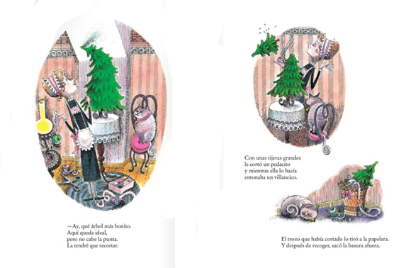 Ilustración de El árbol de Navidad del señor Viladomat