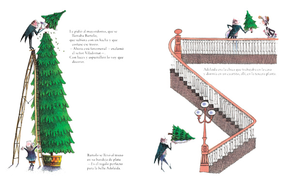 Ilustración de El árbol de Navidad del señor Viladomat