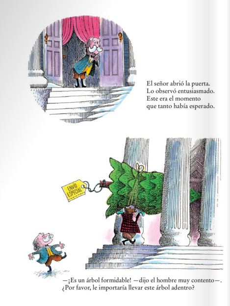 Ilustración de El árbol de Navidad del señor Viladomat
