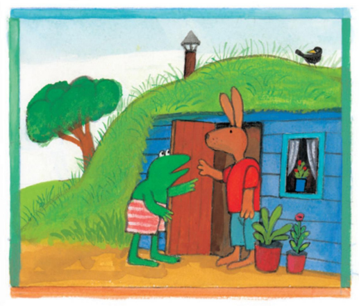 Ilustración de Sapo enamorado